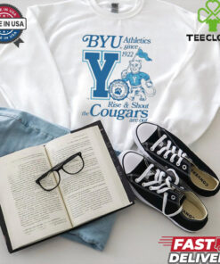 Byu The Cougars Are Out Rise And Shout Brigham Young University Provo Utah Athletics Since 1992 Cosmo T shirts