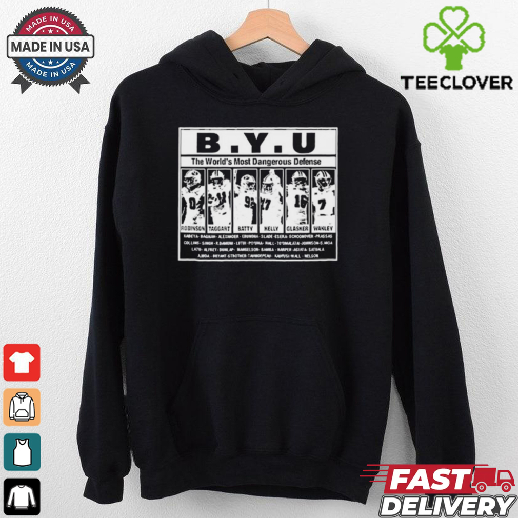 Byu The World’s Most Dangerous Defense Robinson Taggart Batty Kelly Glasker Wakley t shirt Byu The World’s Most Dangerous Defense Robinson Taggart Batty Kelly Glasker Wakley t shirt