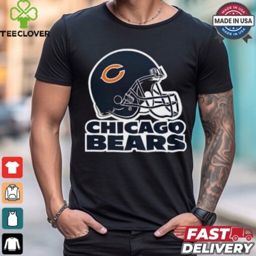 C Helmet   Chicago Bears T Shirt