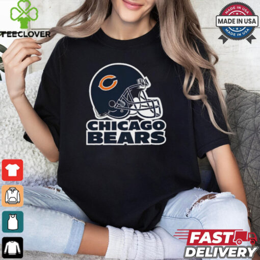 C Helmet   Chicago Bears T Shirt