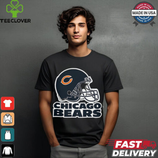 C Helmet   Chicago Bears T Shirt