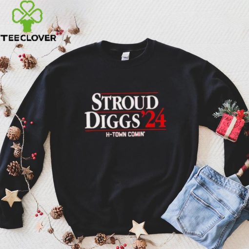 C. J. Stroud and Stefon Diggs ’24 Houston Texans H Town Comin’ hoodie, sweater, longsleeve, shirt v-neck, t-shirt