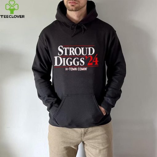 C. J. Stroud and Stefon Diggs ’24 Houston Texans H Town Comin’ hoodie, sweater, longsleeve, shirt v-neck, t-shirt