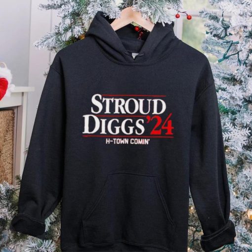 C. J. Stroud and Stefon Diggs ’24 Houston Texans H Town Comin’ hoodie, sweater, longsleeve, shirt v-neck, t-shirt