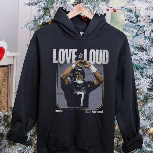 C.J. Stroud Houston Love Is Loud WHT Shirt