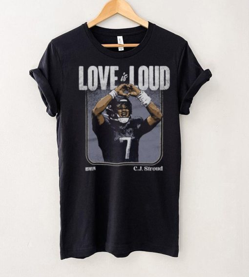 C.J. Stroud Houston Love Is Loud WHT Shirt