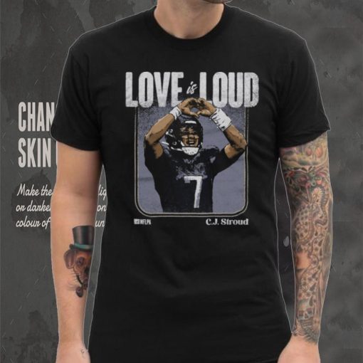 C.J. Stroud Houston Love Is Loud WHT Shirt