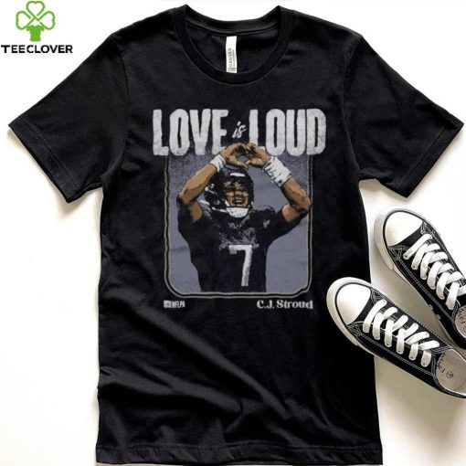 C.J. Stroud Houston Love Is Loud WHT Shirt