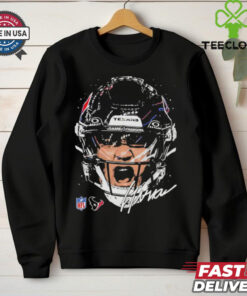 C.J. Stroud Houston Texans NFL football big face signature graphic shirt