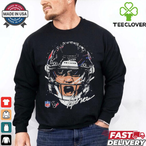 C.J. Stroud Houston Texans NFL football big face signature graphic shirt