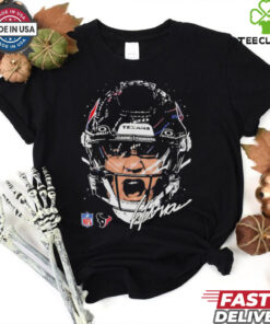 C.J. Stroud Houston Texans NFL football big face signature graphic shirt