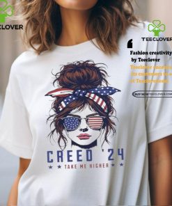 C.R.E.E.D 24 T.A.K.E Me Higher Messy Bun Usa Shirt