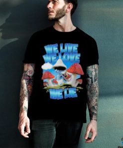 We Live We Love We Lie Smurf Cat Shirt