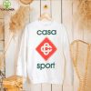 CASABLANCA Sport logo print organic cotton jersey T hoodie, sweater, longsleeve, shirt v-neck, t-shirt