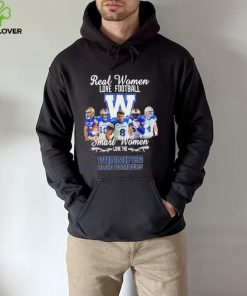 CFL Real Woman Love Football Smart Woman Love The Winnipeg Blue Bombers T Shirt