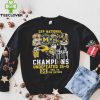 CFP National 2023 Champions Michigan Wolverines Undefeated 15 0 Hail To The Victors T Shirt