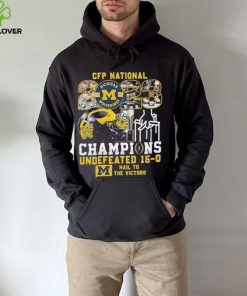 CFP National 2023 Champions Michigan Wolverines Undefeated 15 0 Hail To The Victors T Shirt