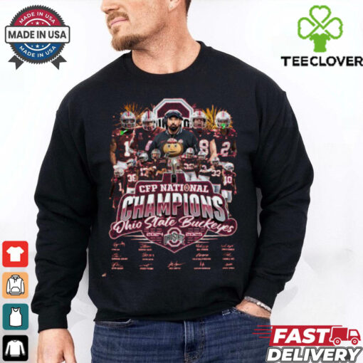 CFP National Champions Ohio State Buckeyes 2025 T Shirt