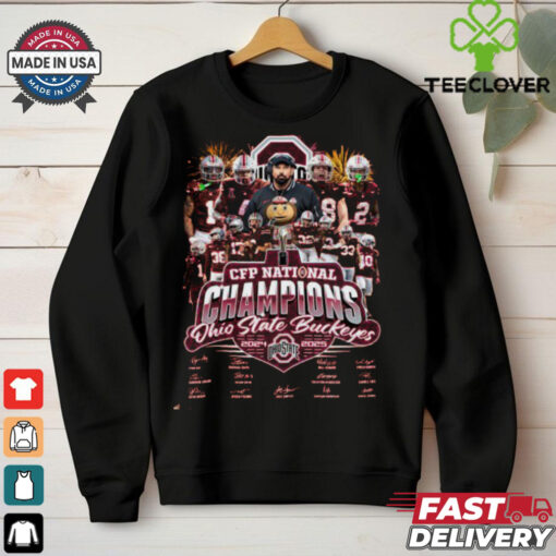 CFP National Champions Ohio State Buckeyes 2025 T Shirt