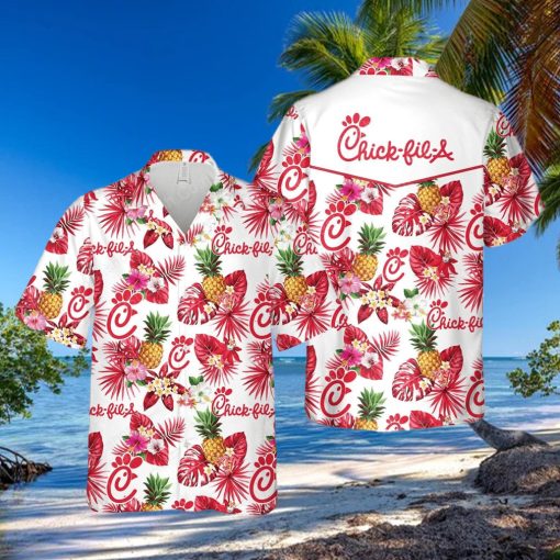 CHICK – FIL – A PINEAPPLE HAWAIIAN SHIRT