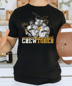 CHRISTIAN YELICH, WILLY ADAMES, & WILLIAM CONTRERAS CREWTOBER SHIRT 1 CHRISTIAN YELICH, WILLY ADAMES, & WILLIAM CONTRERAS CREWTOBER SHIRT