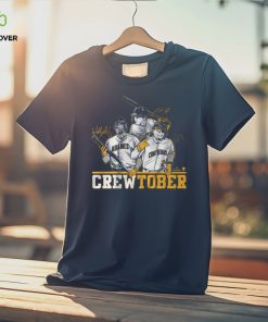 CHRISTIAN YELICH, WILLY ADAMES, & WILLIAM CONTRERAS CREWTOBER SHIRT 3 CHRISTIAN YELICH, WILLY ADAMES, & WILLIAM CONTRERAS CREWTOBER SHIRT