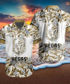 Vegas Golden Knights NHL Hawaiian Shirt Flower Pattern Hockey Fans Gift