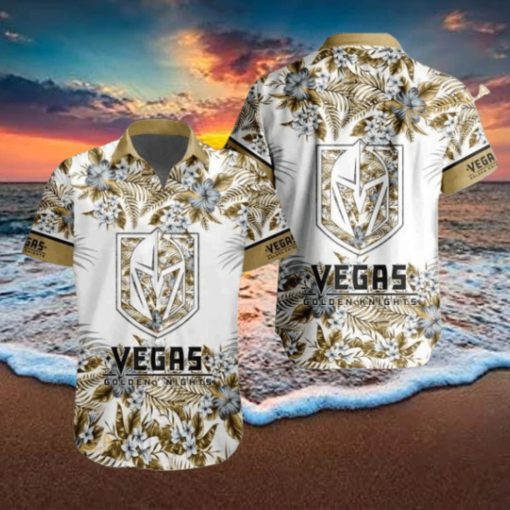 Vegas Golden Knights NHL Hawaiian Shirt Flower Pattern Hockey Fans Gift