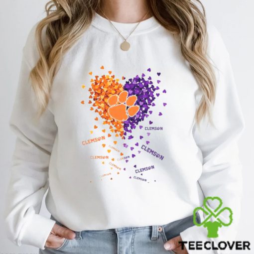 CLEMSON TIGERS TINY HEART SHAPE 2023 T SHIRT