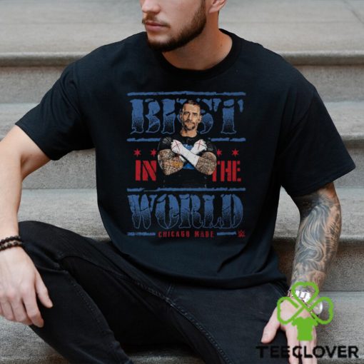 CM Punk Best In The World WHT SHIRT