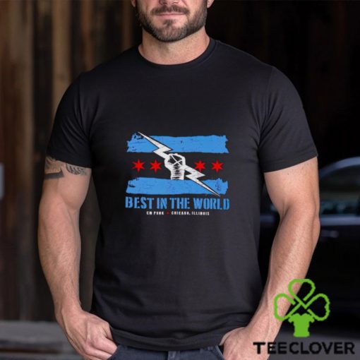 CM Punk logo flag best in the world shirt