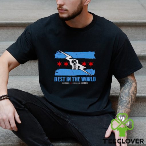CM Punk logo flag best in the world shirt