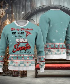 CMA Merry Christmas Be Nice Sweater Trending For Men And Women Gift Holidays