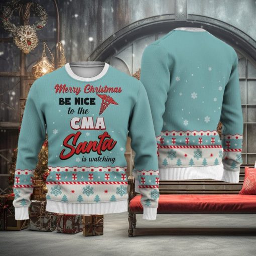 CMA Merry Christmas Be Nice Sweater Trending For Men And Women Gift Holidays