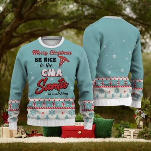 CMA Merry Christmas Be Nice Sweater Trending For Men And Women Gift Holidays