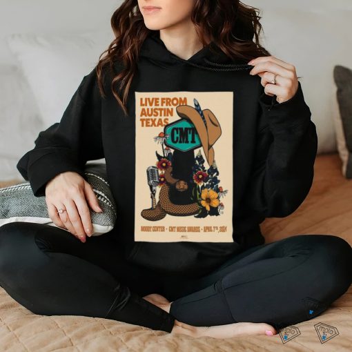 CMT Music Awards Moody Center April 7th, 2024 Poster shirt