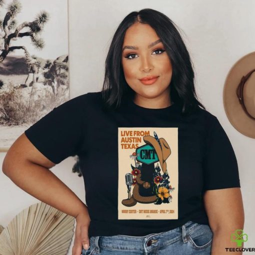 CMT Music Awards Moody Center April 7th, 2024 Poster shirt