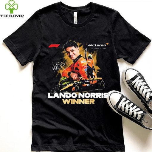 Mclaren Formula 1 Lando Norris Winner 2024 Signatures Shirt