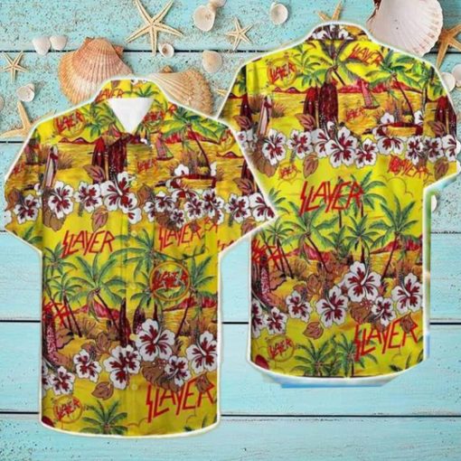 Slayer Tropical Flowers 2024 Summer Trending Hawaiian Shirt