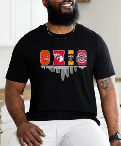 Cleveland Browns, Cleveland Guardians, Cleveland Cavaliers and Ohio State Buckeyes city logo hoodie, sweater, longsleeve, shirt v-neck, t-shirt