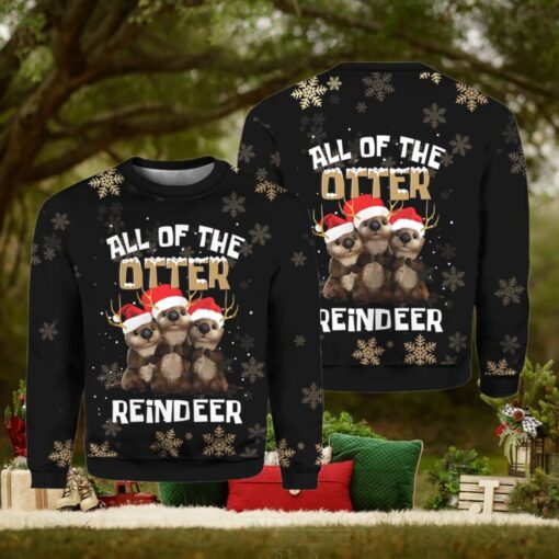 All Of The Otter Reindeer Christmas Ugly Sweater