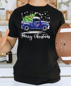 Houston Texans Car With Christmas Tree Merry Christmas Shirt