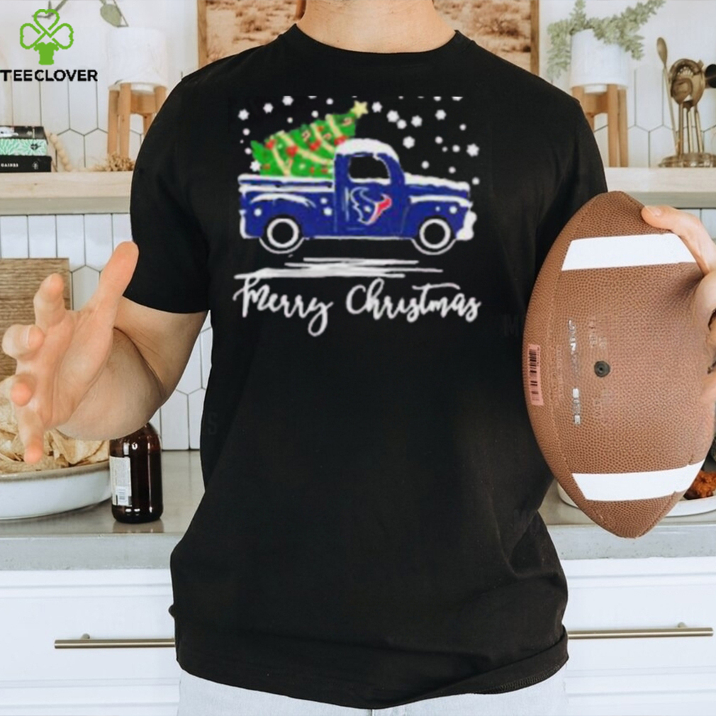 Houston Texans Car With Christmas Tree Merry Christmas Shirt Houston Texans Car With Christmas Tree Merry Christmas Shirt