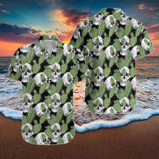 Cactus Skull Hawaiian Shirt Style Gift