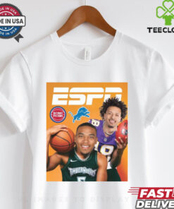 Cade Cunningham and Amon Ra St. Brown recreated the iconic Randy Moss Kevin Garnett 2024 Poster t shirt