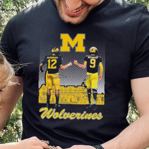 Cade Mcnamara And J.J. Mccarthy Michigan Wolverines College Signatures Shirt