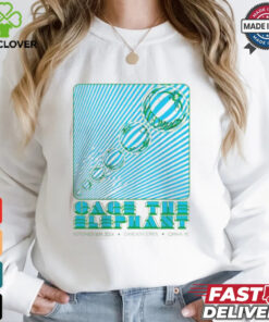 Cage The Elephant Concert Poster For Omaha NE At Chi Health Center On September 16 2024 Unisex T Shirt