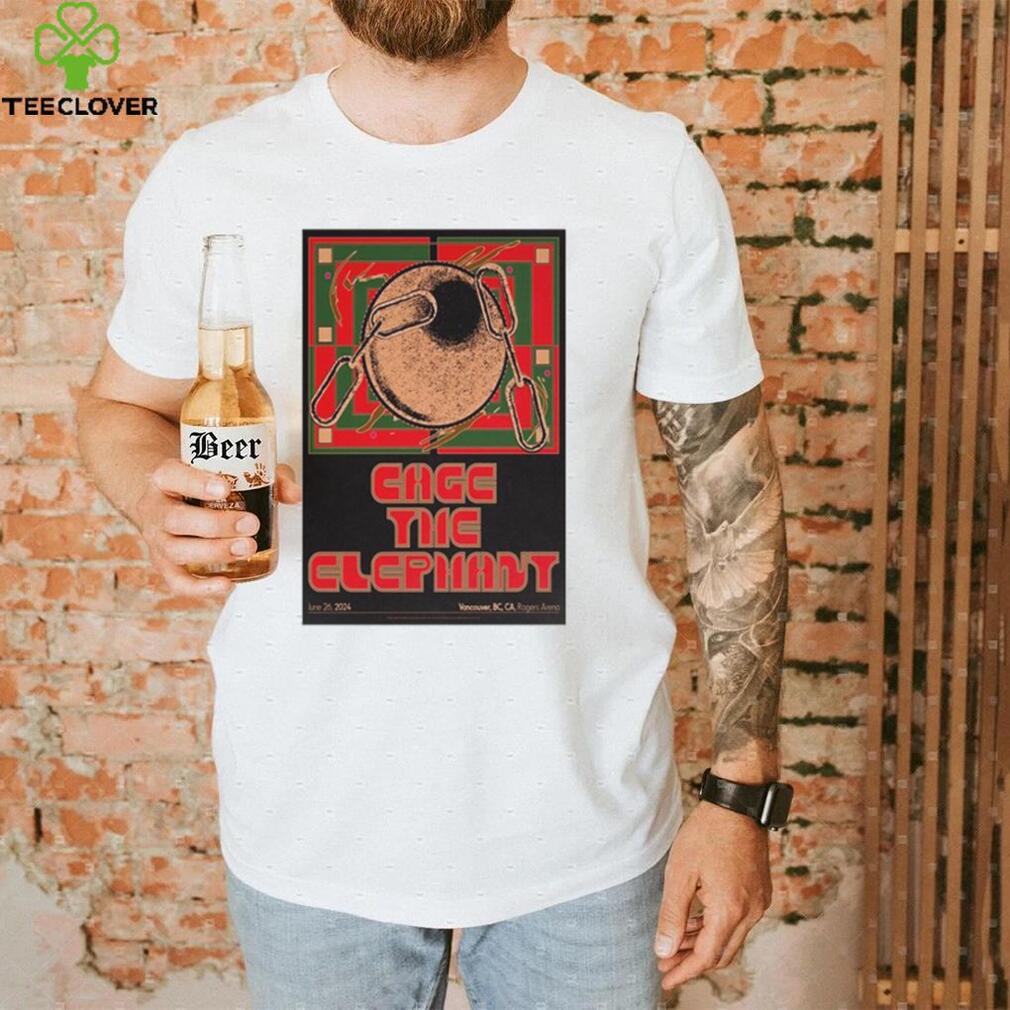 Cage The Elephant Vancouver, BC, CA Rogers Arena 06 26 24 Event Poster shirt Cage The Elephant Vancouver, BC, CA Rogers Arena 06 26 24 Event Poster shirt