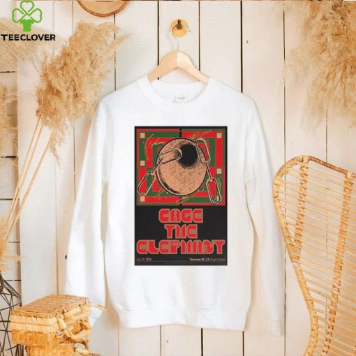 Cage The Elephant Vancouver, BC, CA Rogers Arena 06 26 24 Event Poster shirt