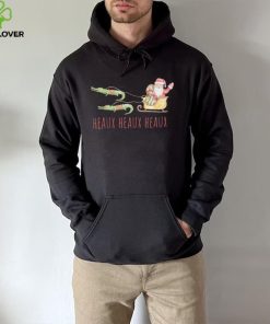 Cajun santa alligator heaux heaux heaux christmas xmas sweatshirt